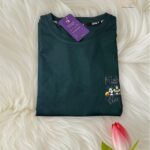 Mickey Happiness Dark Green Womens XL Casual T-Shirt img6– KitVana.in