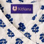 Kitvana Blue Blossom Cotton Wrap Kurti img2