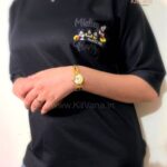Mickey Happiness Women’s XL Casual T-Shirt (Black Color) img2 – KitVana
