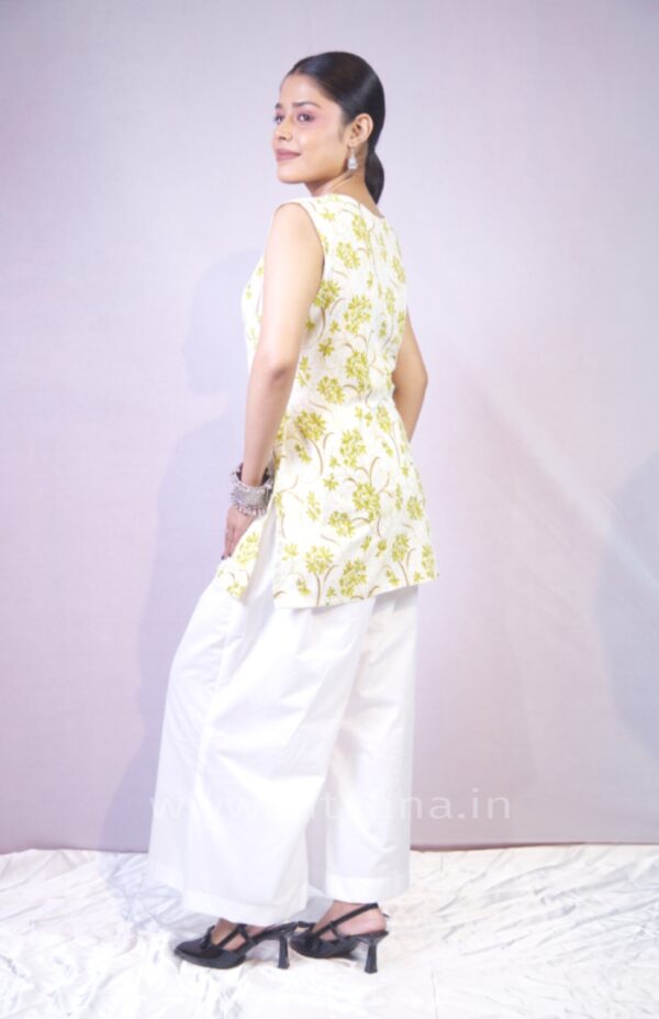 Floral Printed Kurta Palazzo Set for Women img6- KitVana
